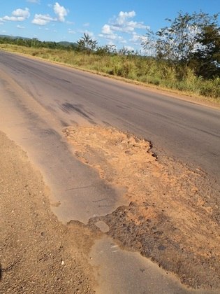 BR 163, em Altamira (PA). Foto do dia 6 de julho de 2021