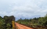 BR 156, em Oiapoque (AP). Foto do dia 30 de junho de 2021