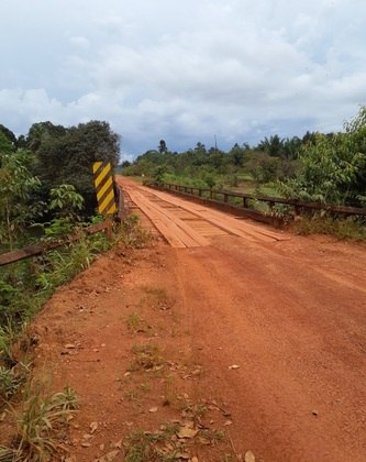 BR 156, em Oiapoque (AP). Foto do dia 30 de junho de 2021