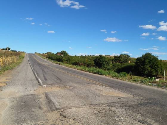 BR 116, em Ipaumirim (CE). Foto do dia 5 de julho de 2021