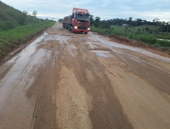 BR 364, em Feijó (AC). Foto tirada em 29 de junho de 2021