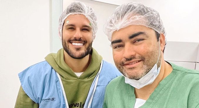 Rodrigo Mussi passou por cirurgia nos olhos e agradeceu o médico