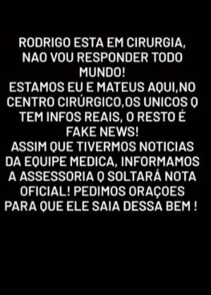 Amigo de Mussi disse que ele passa por cirurgia