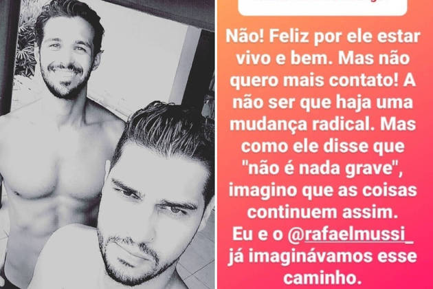 Além disso, Diogo revelou que não há chance de reconciliação entre ele e o irmão: 'Feliz por ele estar vivo e bem. Mas não quero mais contato! A não ser que haja uma mudança radical'