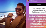 Já no começo de julho, os seguidores perceberam a tensão entre os dois. Diogo abriu o jogo sobre o suposto climão entre eles ao responder a perguntas enviadas por fãs no Instagram. 'Você acha que falta reconhecimento do Rodrigo para com você?', questionou um seguidor. 'Prefiro não comentar essas coisas para que não haja más interpretações ou especulações!', disse Diogo