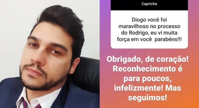 O irmão de Rodrigo ainda recebeu elogios pelo apoio dado a ele durante toda a internação: 