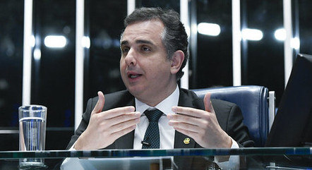 Rodrigo Pacheco (PSD-MG) no plenário do Senado