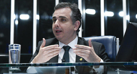 Rodrigo Pacheco (PSD-MG) no plenário do Senado
