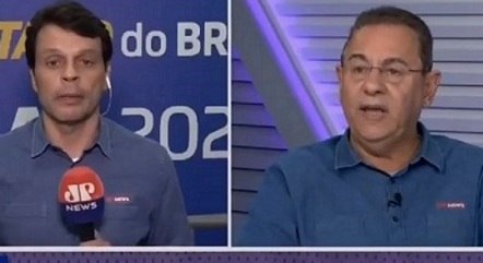 Rodrigo Viga e Flávio Prado na discussão de domingo. Ontem teve as desculpas