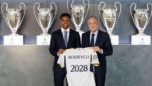Real Madrid anuncia a renovação do contrato de Rodrygo até junho de 2028