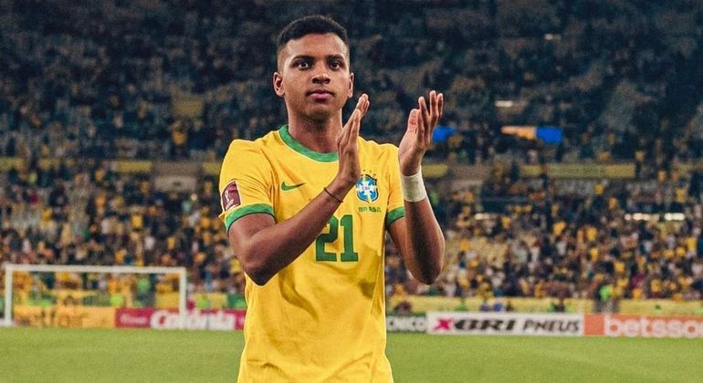 Na estreia do jogador na seleção brasileira, Rodrygo jogou por 25 minutos