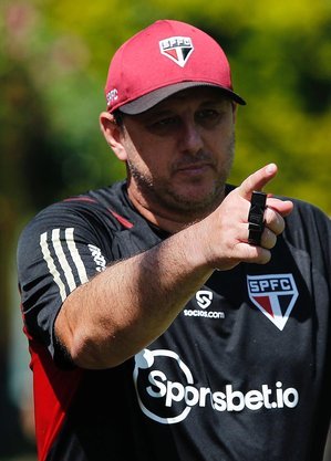 Rogério Ceni em treino pelo São Paulo