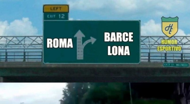 Roma leva chapéu do Barcelona e vira piada na web