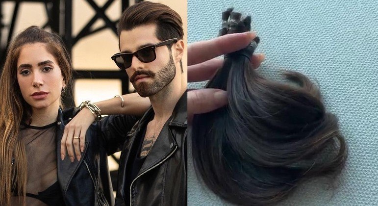 Romana Novais mostrou nas redes sociais o cabelo cortado de Alok que pretende doar