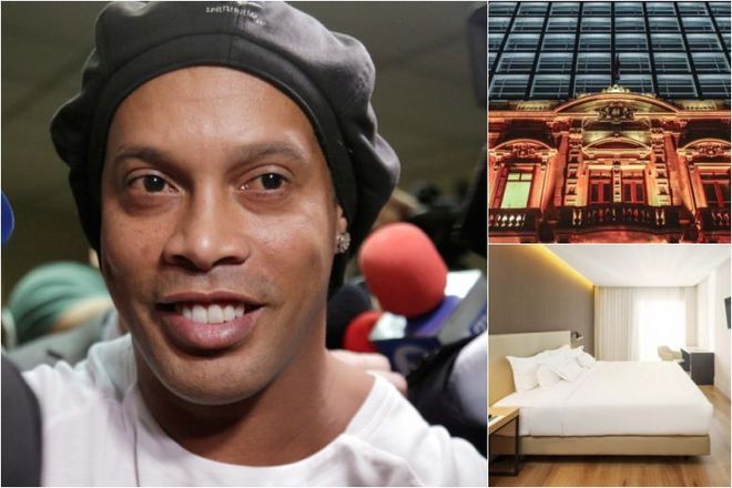 Depois de 32 dias presos em Assunção, no Paraguai, Ronaldinho e Assis conseguiram na Justiça cumprir a pena preventiva por usar documentos adulterados em prisão domiciliar. Juntos, pagaram uma fiança de aproximadamente R$ 8,4 milhões e, já há alguns dias, estão em um hotel de luxo no centro da capital