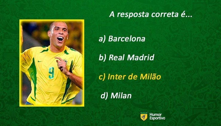 Ronaldo Fenômeno estava na Internazionale.