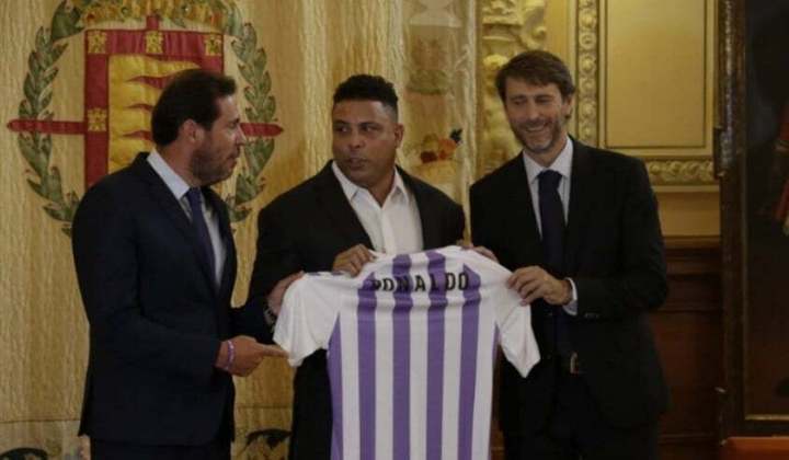 Ronaldo Fenômeno - O ex-jogador surpreendeu ao adquirir, em setembro de 2018, parte da sociedade que comanda o Real Valladolid, da Espanha, e assumir a presidência do clube.