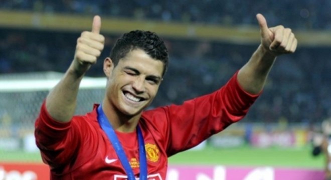 Ronaldo foi campeão mundial pelo United em 2008