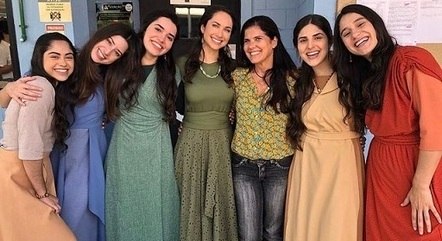 Rosana Garcia com as atrizes de “Reis”