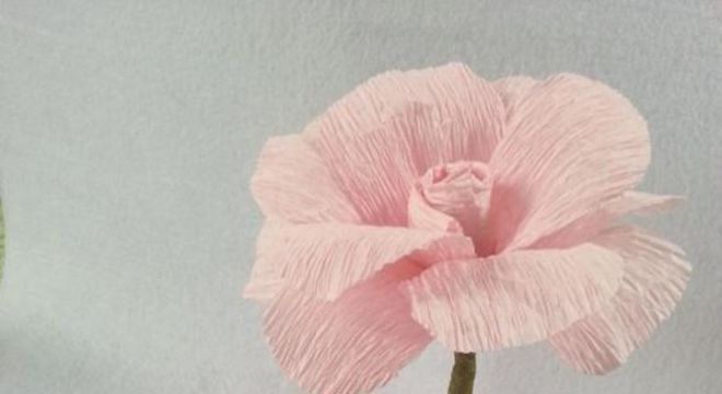 rosas de papel - rosas de papel crepom 