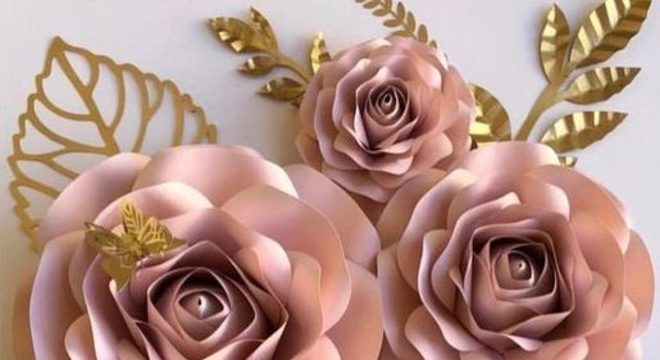 rosas de papel - rosas simples de papel 