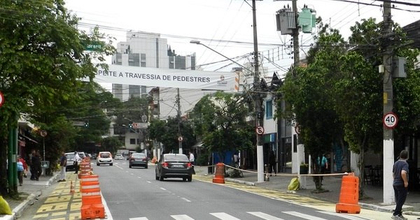 Rua dos Pinheiros, em São Paulo, ganha mais espaço a pedestres