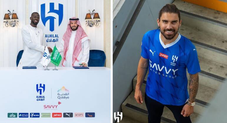 Al-HilalO Al-Hilal trouxe, em junho deste ano, o volante Rúben Neves, ex-Wolverhampton. O clube desembolsou R$ 286 milhões para ter o atleta. O zagueiro Kalidou Koulibaly, ex-Chelsea, também foi para o time arábe por R$ 121 milhões