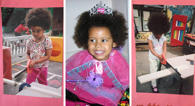 Desde pequena, a família de Ruby mantinha o cabelo da jovem no estilo natural