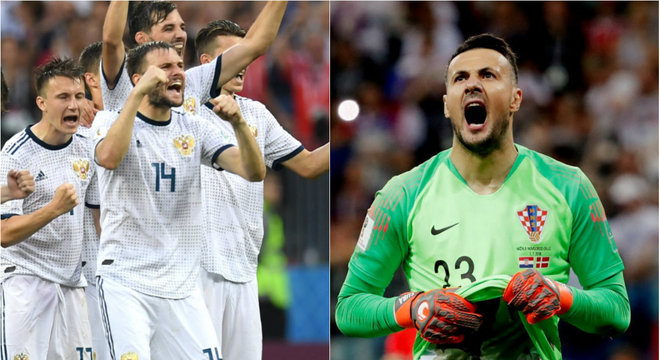Russos festejam vitÃ³ria sobre Espanha; Subasic, triunfo contra Dinamarca