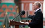 Em seu discurso, no evento, o presidente Vladimir Putin disse que a ação militar da Rússia na Ucrânia foi necessária porque o Ocidente estava 'se preparando para a invasão de nossa terra, incluindo a Crimeia'