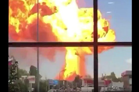 Explosão em posto de gasolina em Volgogrado