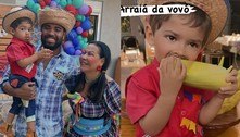 Mãe de Marília Mendonça mostra filho da cantora vestido de caipira: 'Arraiá da vovó'