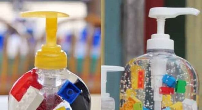 Saboneteira super criativa utilizada como enfeite para banheiro artesanato