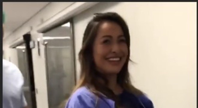 sabrina sato foto parto