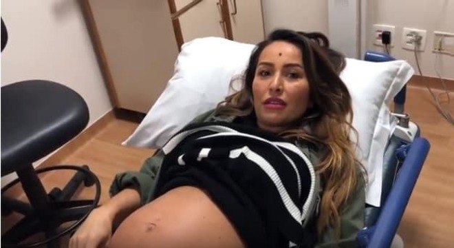 sabrina sato gravidez linea nigra