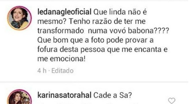 sabrina sato leda nagle cortou foto