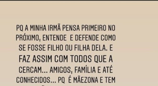 Sabrina sato quebra silencio
