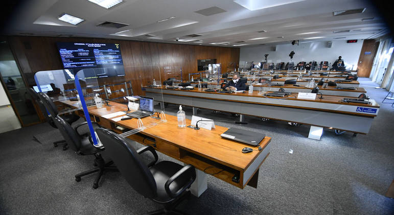 Sala da CPI da Covid, no Senado