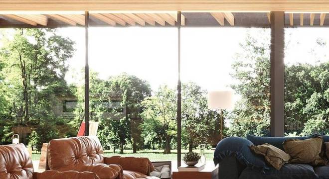 Sala de estar Rancho da Montanha