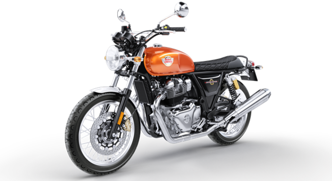 Bicilindricas da Royal Enfield desembarcam no Brasil. Na foto Interceptor 650cc