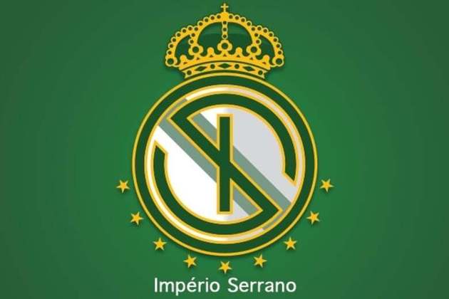 Samba e futebol: a mistura dos escudos da Império Serrano e do Real Madrid