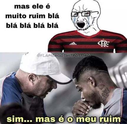 Sampaoli, Marinho e Pedro protagonizam memes da vitória do Flamengo sobre o Ñublense pela Libertadores