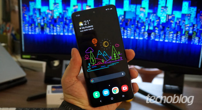 Samsung Galaxy M51 (Imagem: André Fogaça/Tecnoblog)