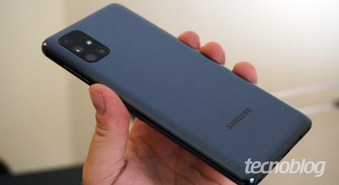 Samsung Galaxy M51 (Imagem: André Fogaça/Tecnoblog)