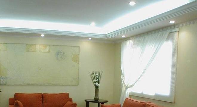 sanca de isopor - sala de espera com sanca 