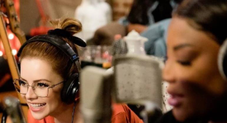 Ludmilla disse estar ansiosa para ver o resultado da parceria com Sandy
