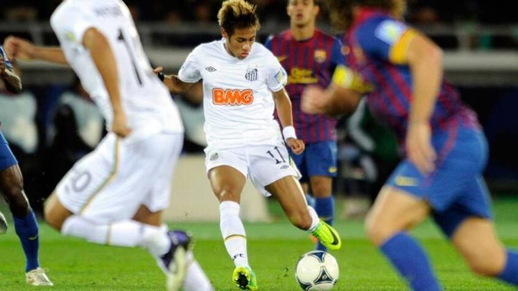 Santos 0 x 4 Barcelona - Final Mundial de Clubes 2011 - A presença de Neymar não foi capaz de impedir o atropelo e favoritismo do Barcelona. Embalado por uma grande temporada, Messi anotou dois nesse triunfo.