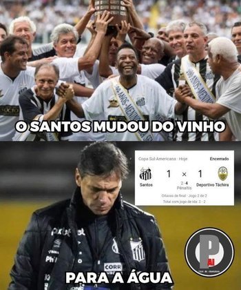 Santos cai para o Deportivo Táchira e vira piada para os rivais.