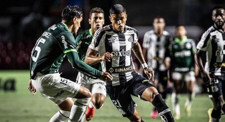 Santos foi presa fácil para o Palmeiras no último sábado (5)