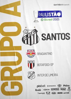 Santos compartilhou uma arte com o grupo A definido